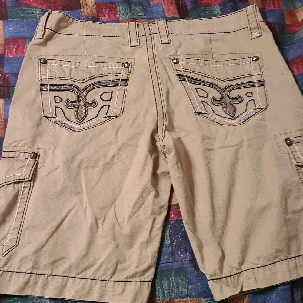 Rock Revival Khaki 40w Classic Cargo Shorts